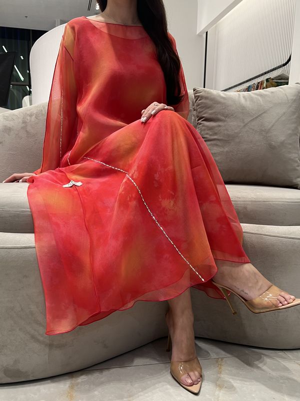 Organza M5awar embroidery